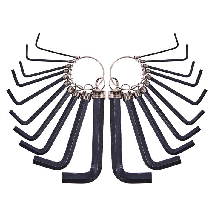 Amtech 20 Piece hex key set and keyring I8820