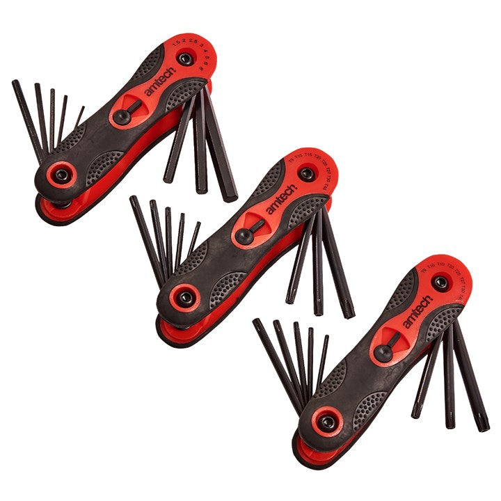 Amtech 3 Piece folding key set I8840