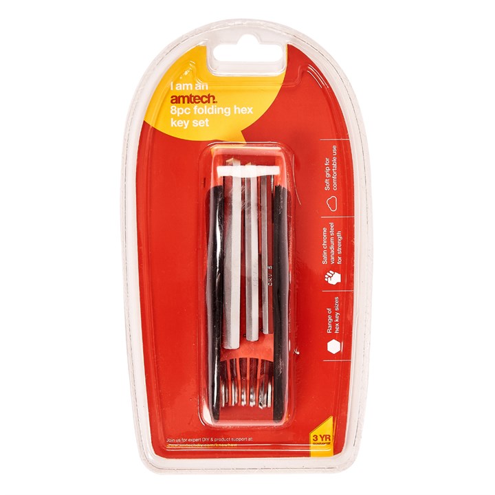 Amtech 8 Piece folding key set I8855