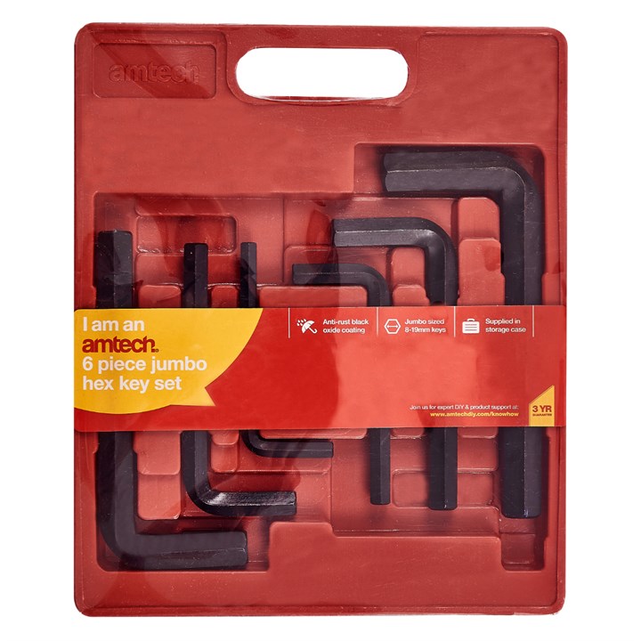 Amtech 6 Piece jumbo hex key set I9040