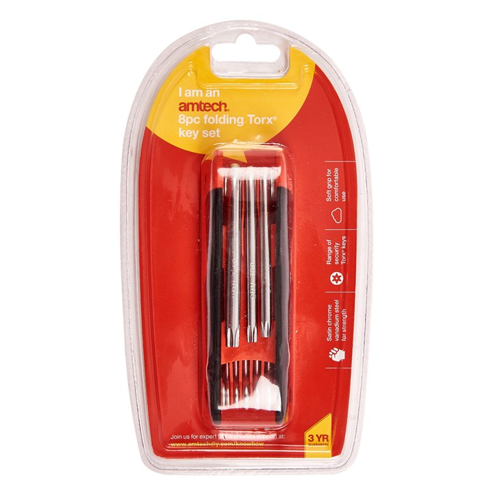 Amtech 8 Piece folding Torx key set I9069