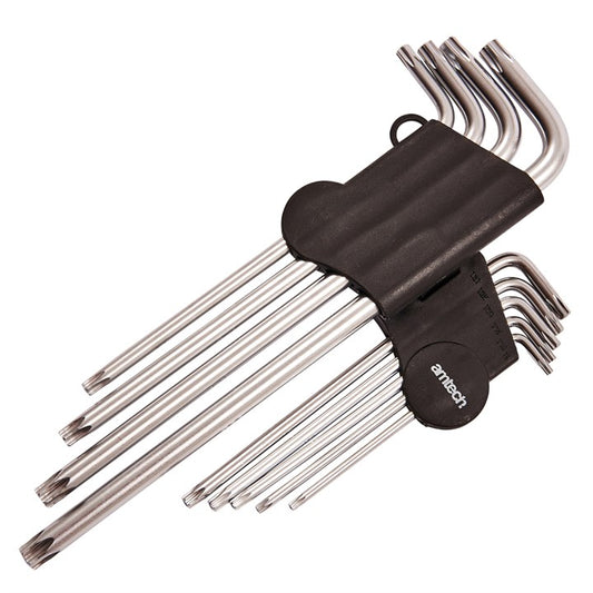 Amtech 9 Piece extra-long offset Torx key set I9126