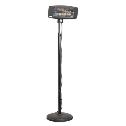 Sealey 2000W High Efficiency Infrared Quartz Patio Heater with Telescopic Floor Stand IFSH2003