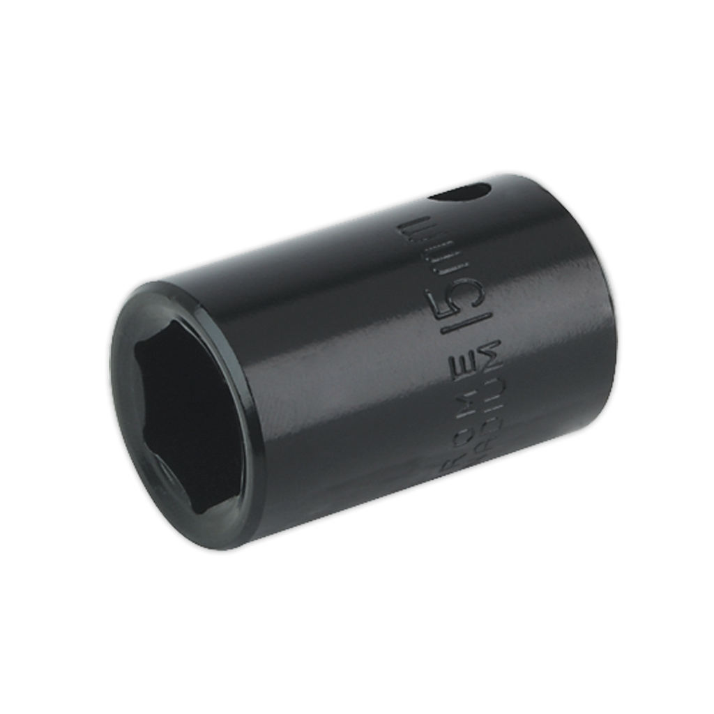 Sealey 15mm 1/2"Sq Drive Impact Socket IS1215