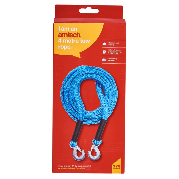 Amtech 4m 2000kg tow rope J0103