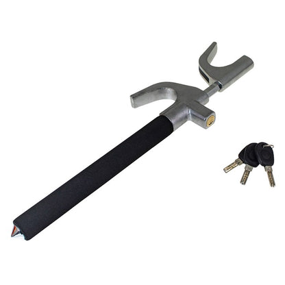 Amtech Adjustable steering wheel lock with emergency glass hammer J0507