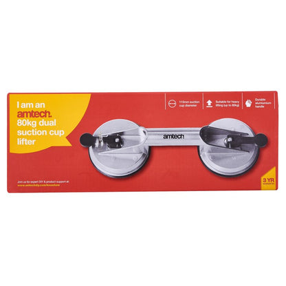 Amtech 80kg Dual suction cup lifter J1890