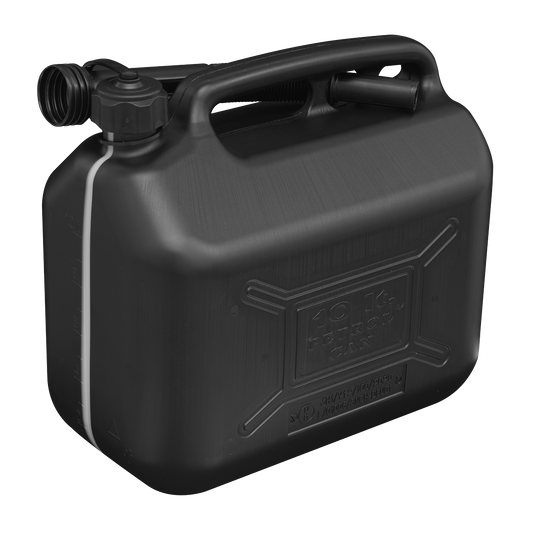 Sealey 10L Fuel Can - Black JC10PB