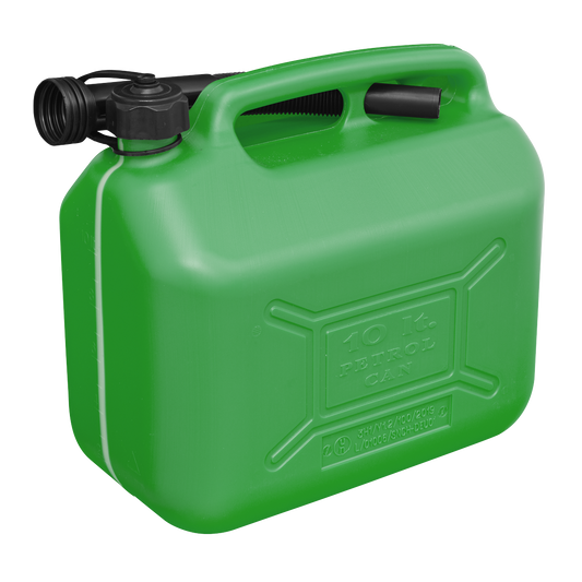 Sealey 10L Fuel Can - Green JC10PG