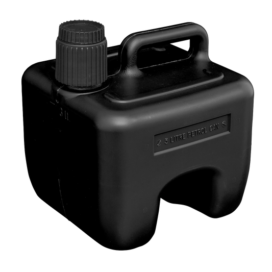 Sealey 3L Stackable Fuel Can - Black JC3B
