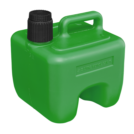 Sealey 3L Stackable Fuel Can - Green JC3G