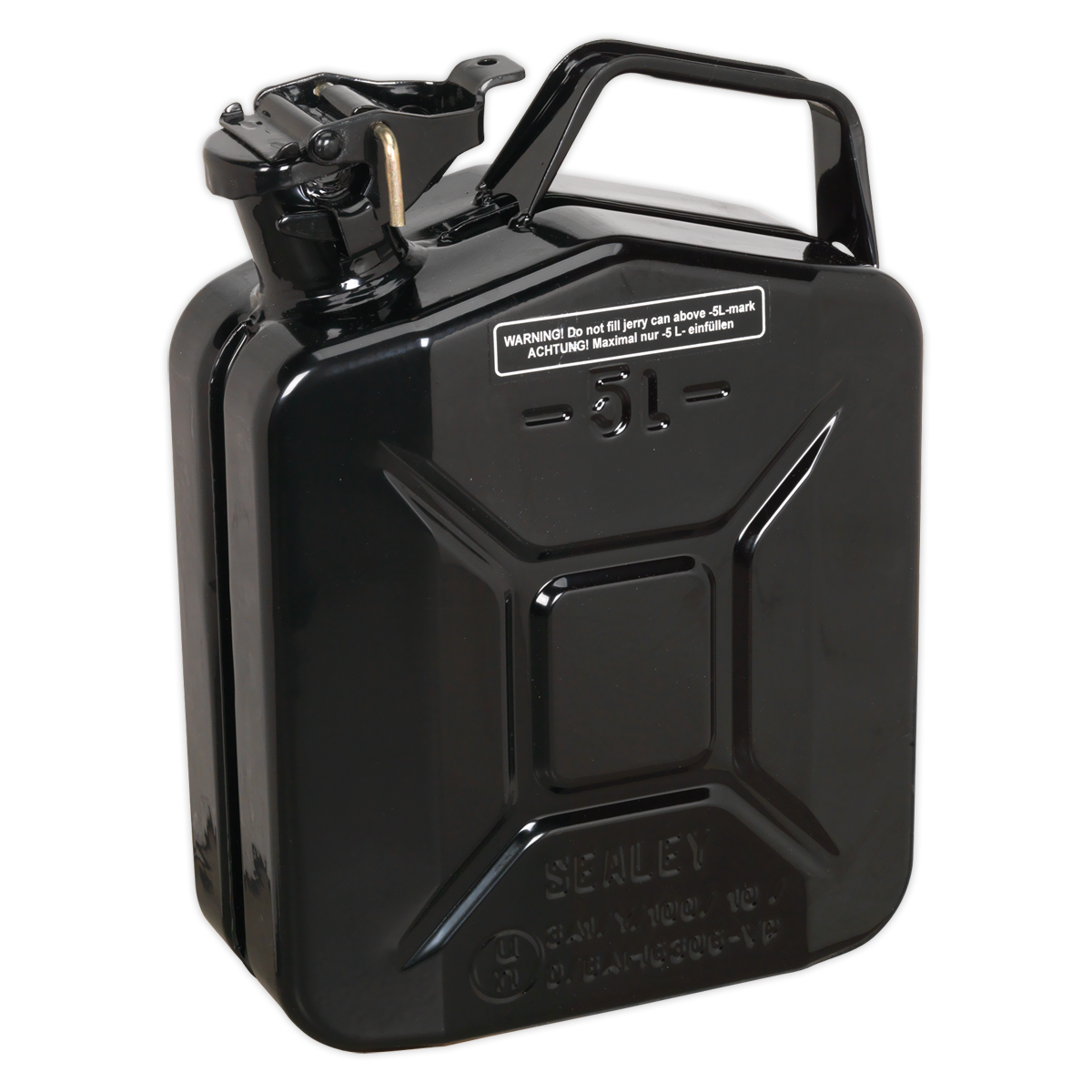 Sealey 5L Jerry Can - Black JC5MB