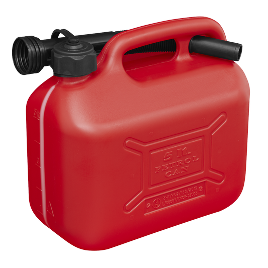 Sealey 5L Fuel Can - Red JC5R