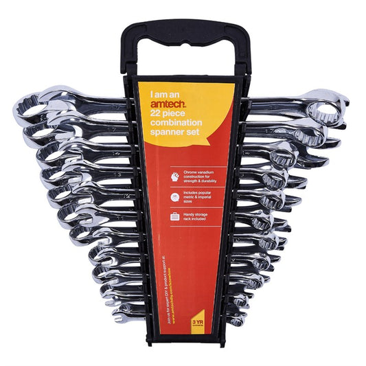 Amtech 22 piece combination spanner set K0350