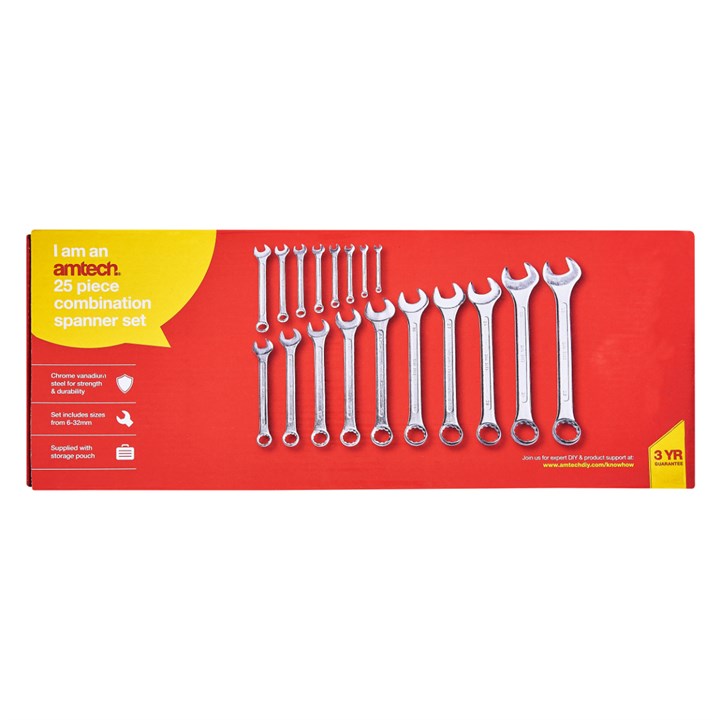Amtech 25 piece combination Spanner Set K0800
