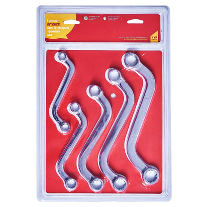 Amtech 5 Piece S-shaped spanner set K1130
