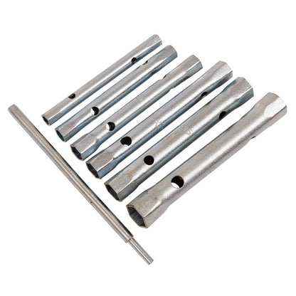 Amtech 6 Piece tubular box spanner set with Tommy bar K1150