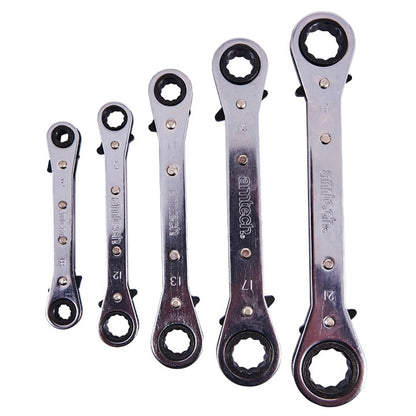Amtech 5 Piece ring ratchet spanner set K1500