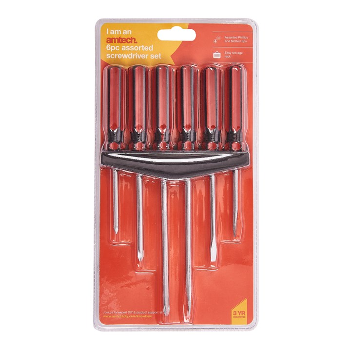 Amtech 6 Piece screwdriver set L0010