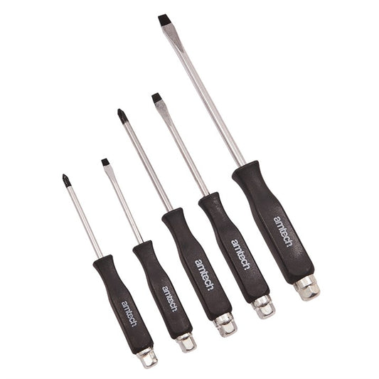 Amtech 5 Piece go-thru screwdriver set L0035
