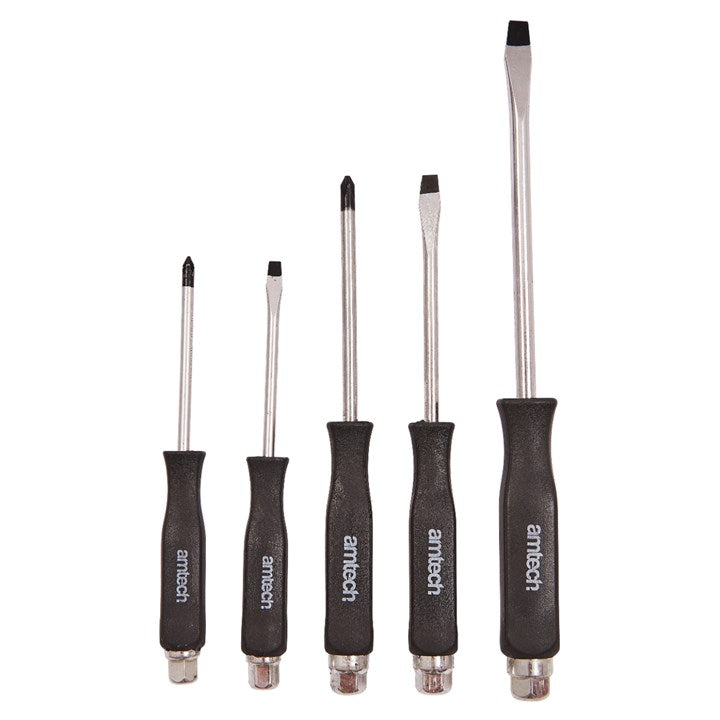 Amtech 5 Piece go-thru screwdriver set L0035
