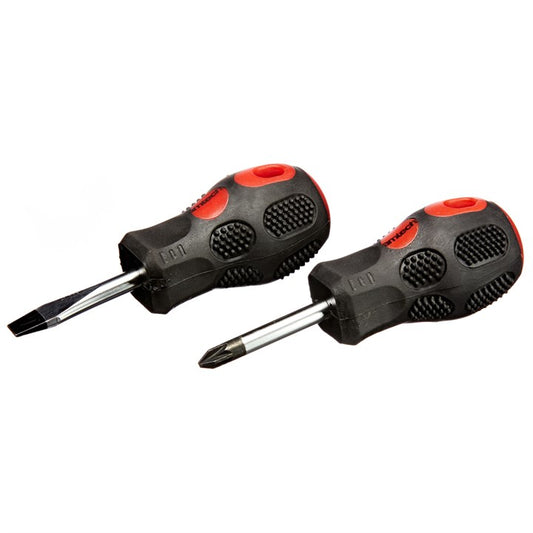Amtech 2 Piece stubby screwdriver set L0340