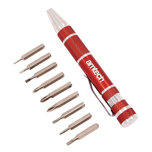 Amtech 9-in-1 Screwdriver bit set L0490