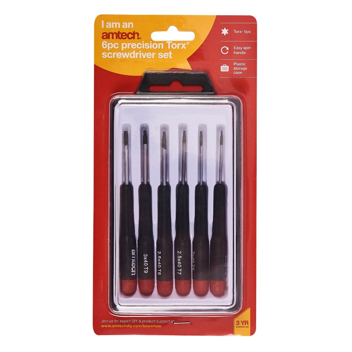 Amtech 6 Piece precision Torx screwdriver set L0530