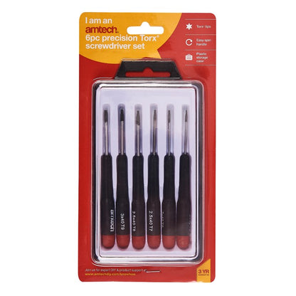 Amtech 6 Piece precision Torx screwdriver set L0530