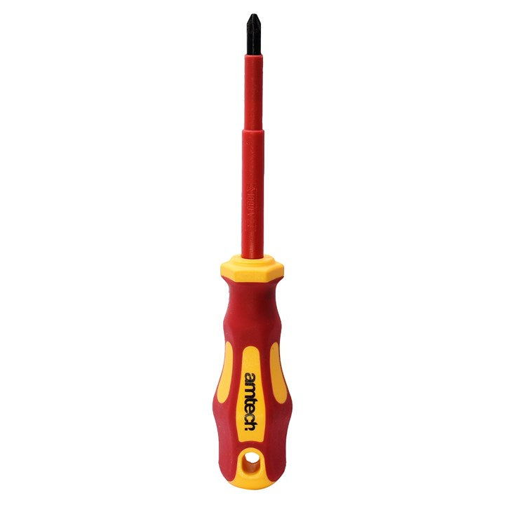Amtech 75mm Pozidriv™ VDE™ 1000V electrical screwdriver with PZ 0 tip L0651