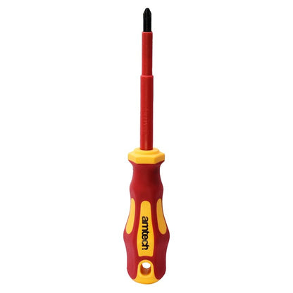 Amtech 75mm Pozidriv™ VDE™ 1000V electrical screwdriver with PZ 0 tip L0651