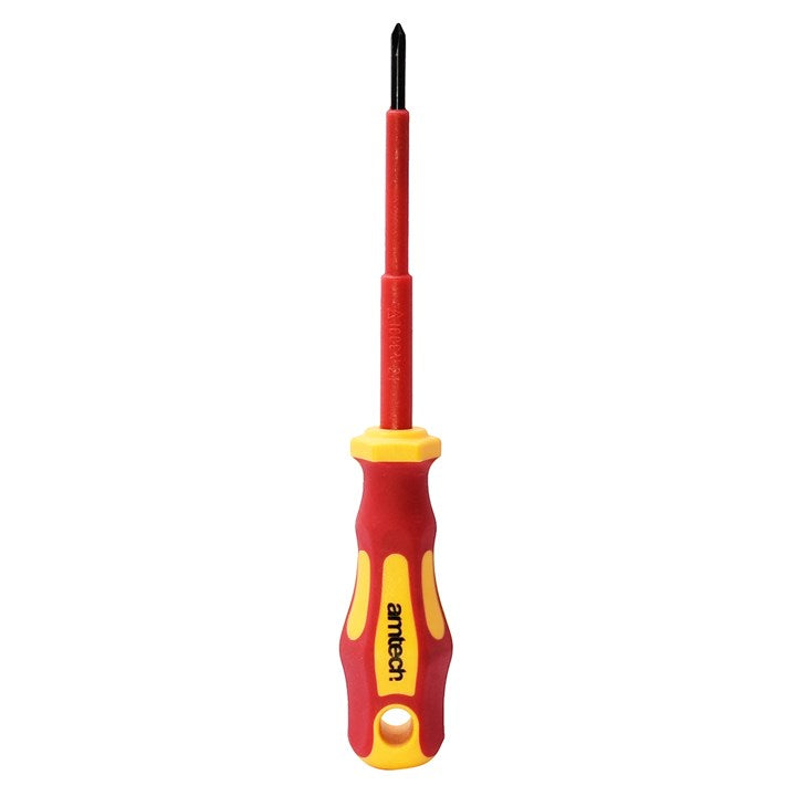 Amtech 75mm Phillips VDE™ 1000V electrical screwdriver with PH 0 tip L0654
