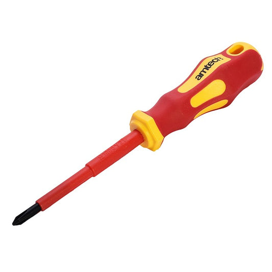 Amtech 80mm Phillips VDE™ 1000V electrical screwdriver with PH 1 tip L0655