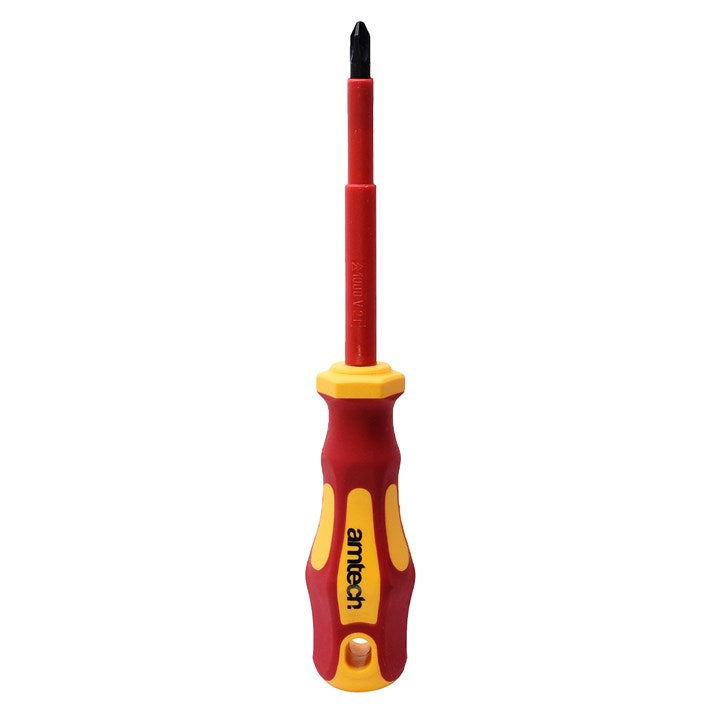 Amtech 100mm Phillips VDE™ 1000V electrical screwdriver with PH 2 tip L0656