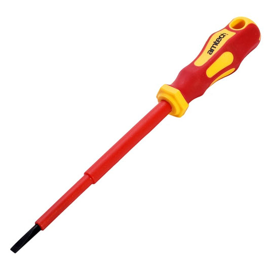 Amtech 3.5mm x 100mm slotted VDE™ 1000V electrical screwdriver L0657