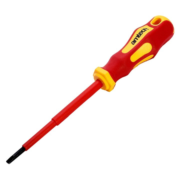 Amtech 4mm x 100mm slotted VDE™ 1000V electrical screwdriver L0658