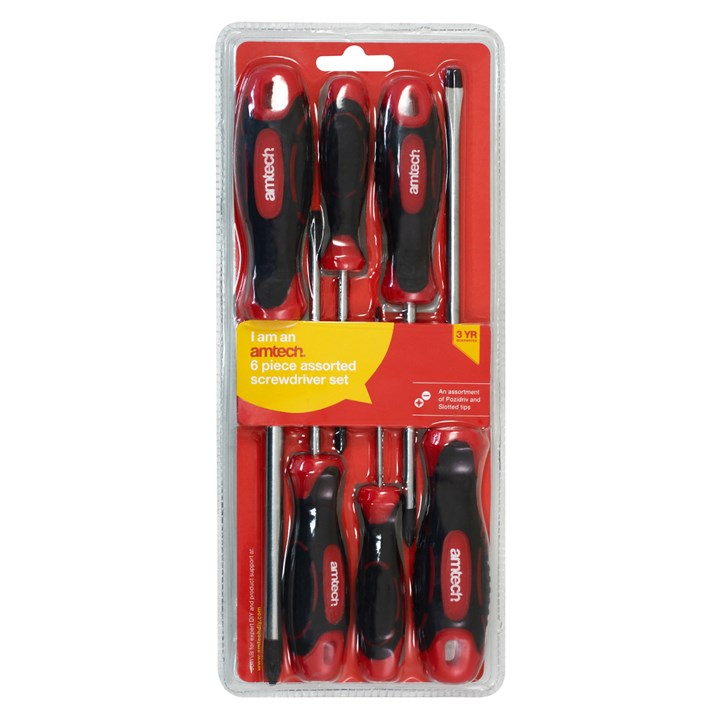 Amtech 6pcs Assorted screwdriver set (PZ+ SL) L0665