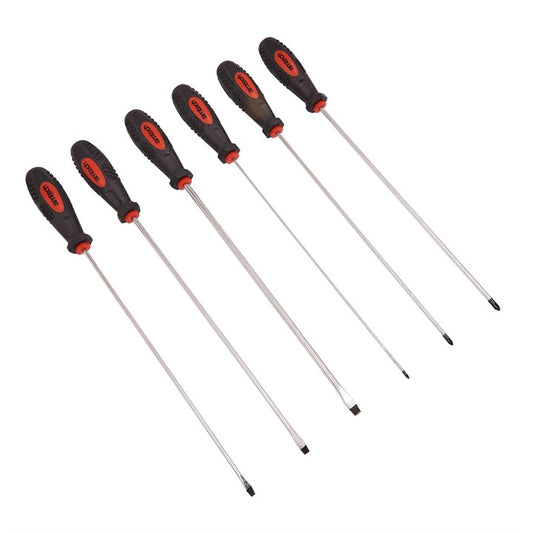 Amtech 6 Piece long reach screwdriver set L0725