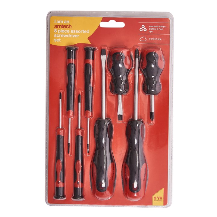 Amtech 8 Piece screwdriver set L0810