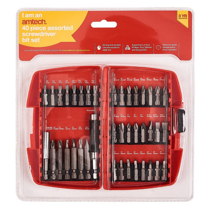 Amtech 40 Piece screwdriver bit set L1235