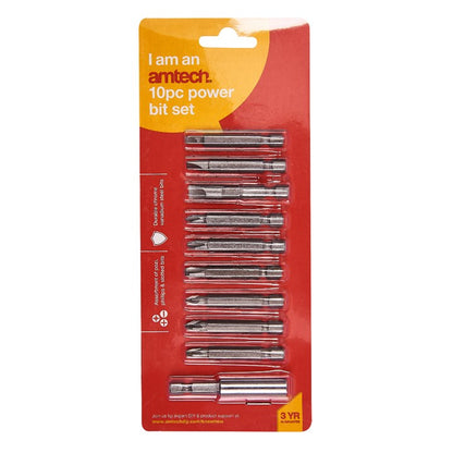 Amtech 10 Piece power bit set L2500