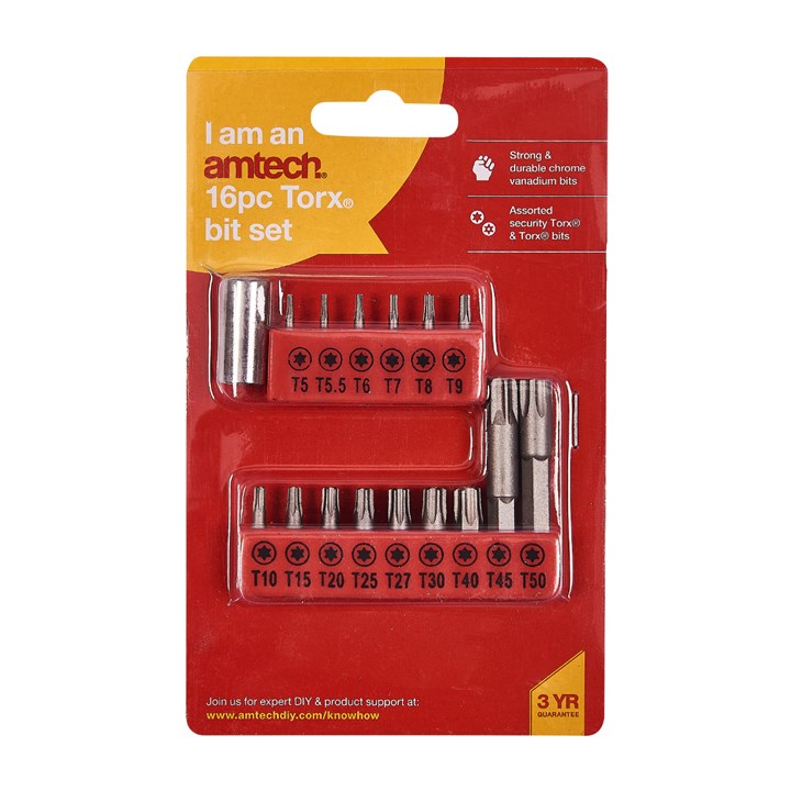 Amtech 16 Piece Torx bit set L3220
