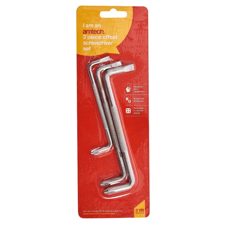 Amtech 3 Piece offset screwdriver set L3700
