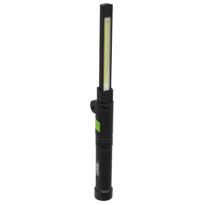 Sealey 2 COB & 1 SMD LED Rechargeable Aluminium Folding Pocket Light LED02G