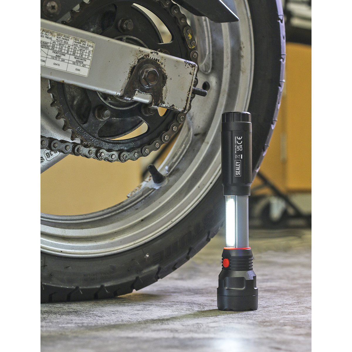 Sealey 3W LED & 3W COB LED Torch/Inspection Light LED069