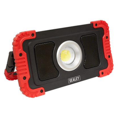 Sealey 20W COB LED Rechargeable Floodlight with Wireless Speakers & Power Bank LED100WS