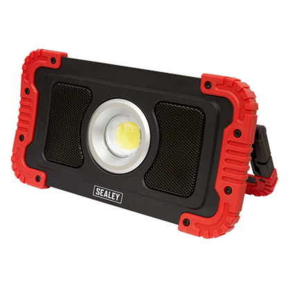 Sealey 20W COB LED Rechargeable Floodlight with Wireless Speakers & Power Bank LED100WS