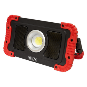 Sealey 20W COB LED Rechargeable Floodlight with Wireless Speakers & Power Bank LED100WS