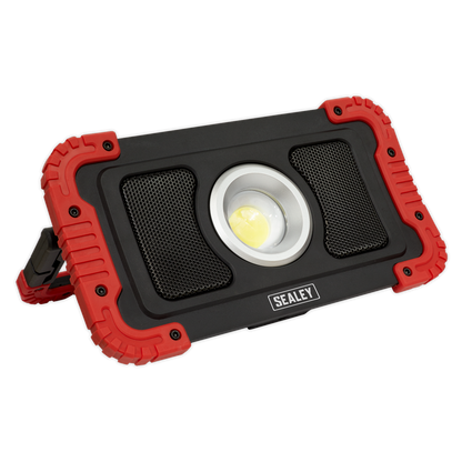 Sealey 20W COB LED Rechargeable Floodlight with Wireless Speakers & Power Bank LED100WS