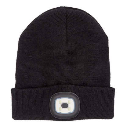 Sealey 4 SMD LED USB Rechargeable Beanie Hat LED185